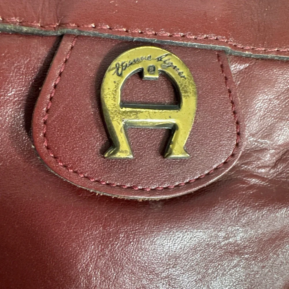 VINTAGE ETIENNE AIGNER LEATHER BAG PURSE‎ GREAT CONDITION 80s